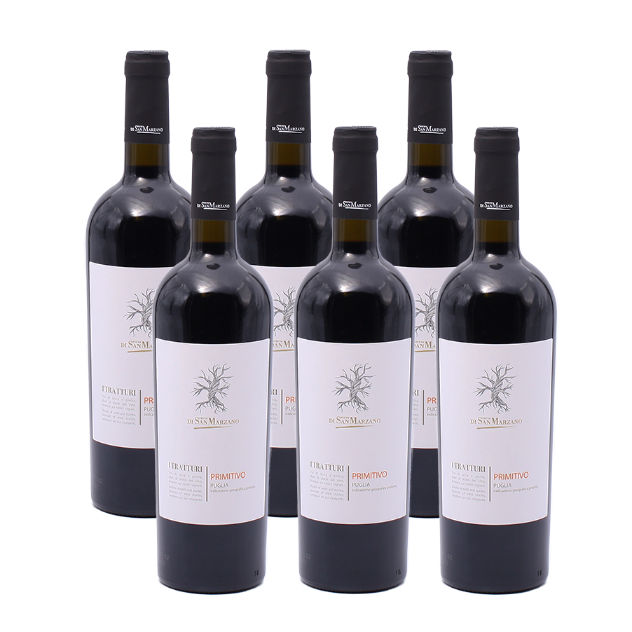 6er-Sparpaket San Marzano Primitivo i Tratturi IGP 2025