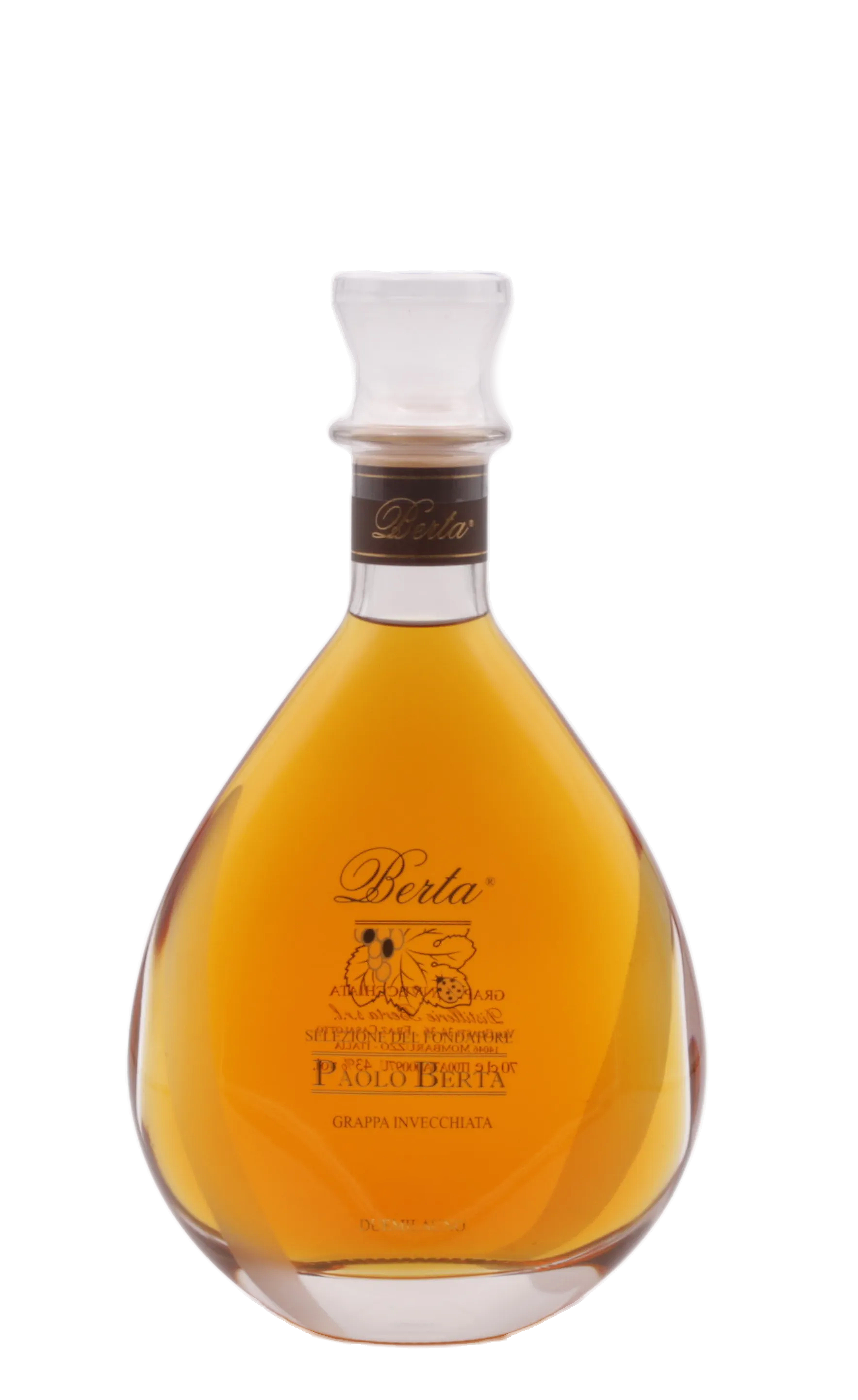 Distilleria Berta Grappa Paolo Berta Barrique 2005 inkl. Holzkiste