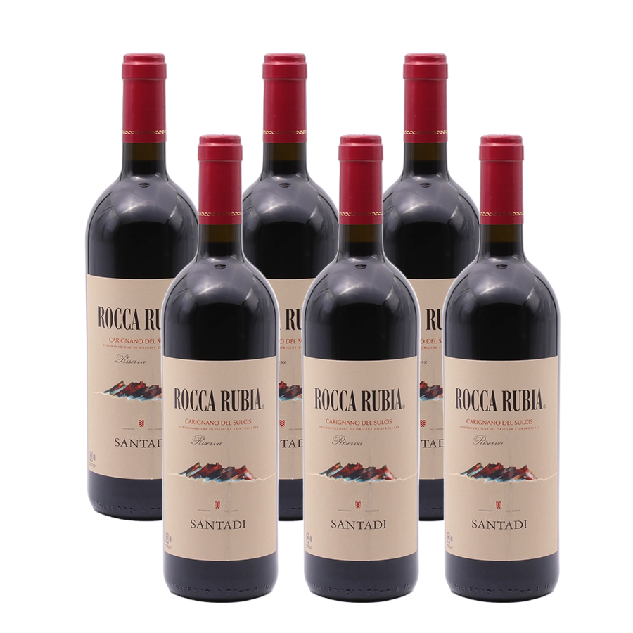 6er-Sparpaket Santadi Rocca Rubia Riserva Carignano del Sulcis Superiore DOC 2023