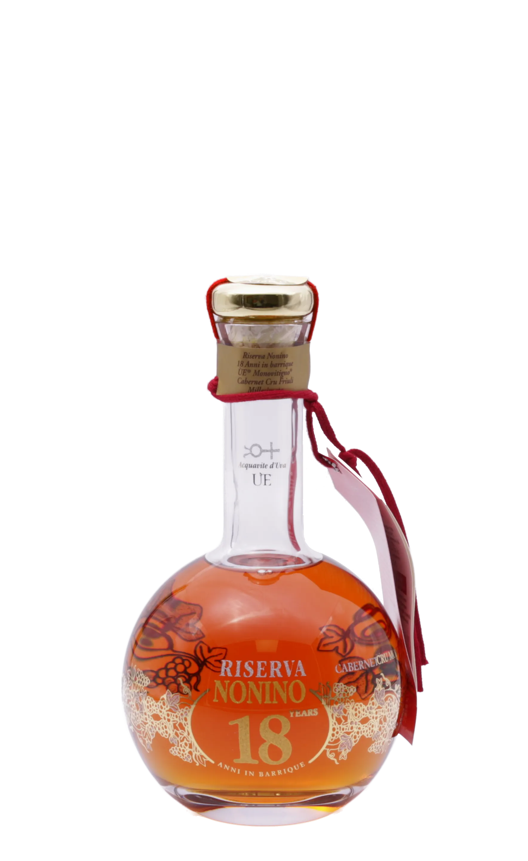 Nonino Grappa ÙE Riserva 18 Jahre anni Monovitigno Cabernet Cru