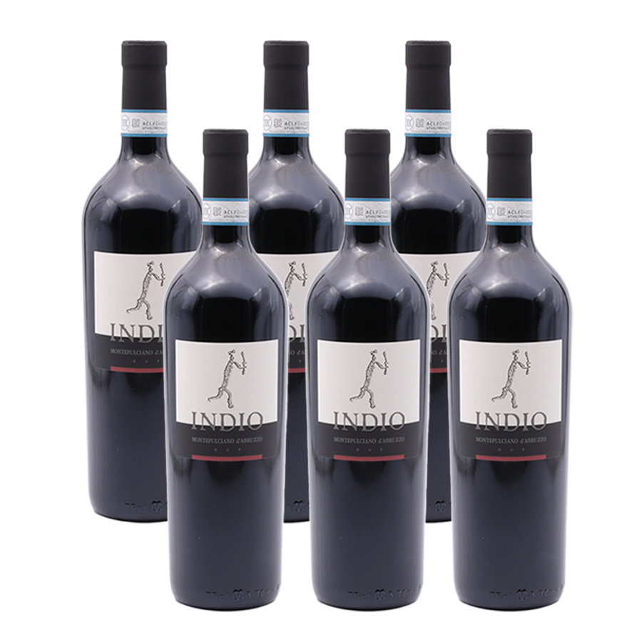 6er-Sparpaket Cantine Bove Montepulciano d'Abruzzo Indio DOC 2021